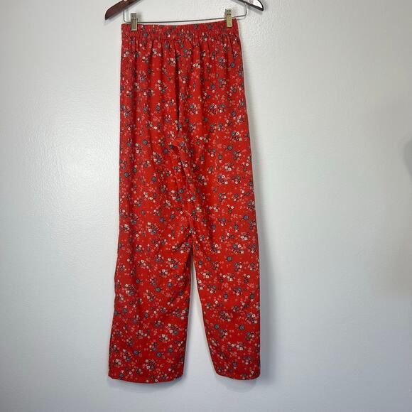 JAPNA Floral Wide Leg Pants Small Womens Flowy Boho Casual Flowers - Picture 2 of 11